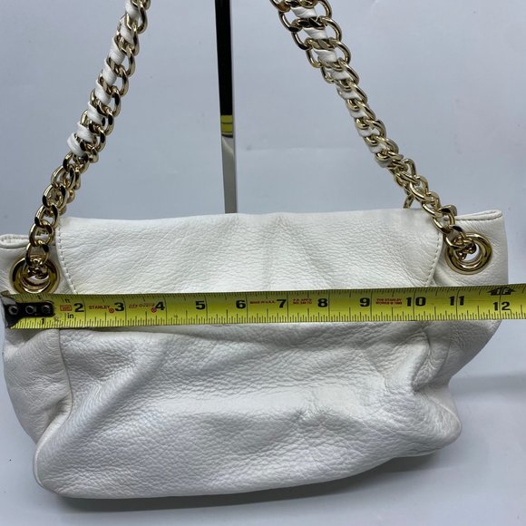 Bebe White Leather Shoulder Bag - Picture 3 of 9